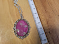 Kette mit Farbwechsel und Blumenmotiv