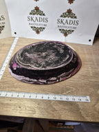 Dekotablett aus Gips in rosa, schwarz, gold