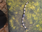Armband mit Keramikperlen in blau