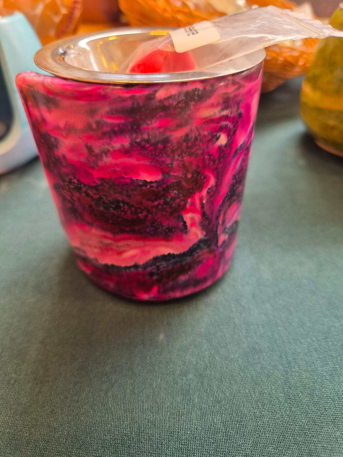 Duftlampe rosa-lila, handgefertigt