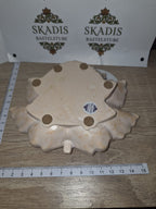 Schale in Ahornblattform in zartem orange