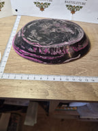 Dekotablett aus Gips in rosa, schwarz, gold