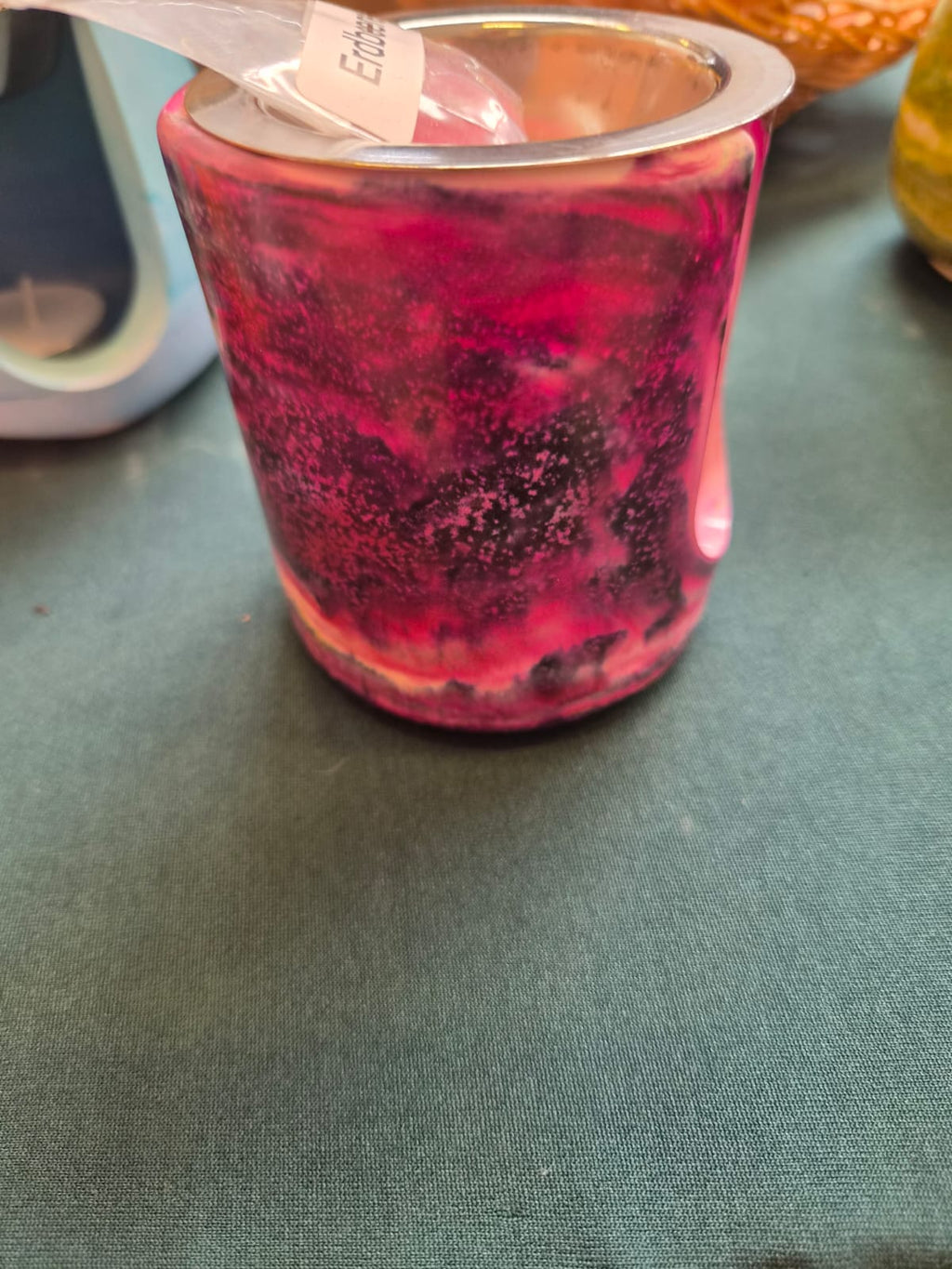 Duftlampe rosa-lila, handgefertigt